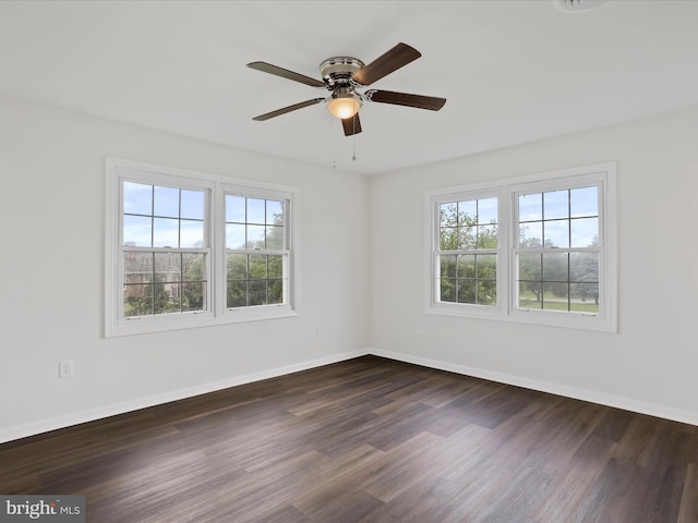47 Picture Mountain Dr, Martinsburg, WV 25404 - unfurnished room featuring a ceiling fan and dark wood-style flooring