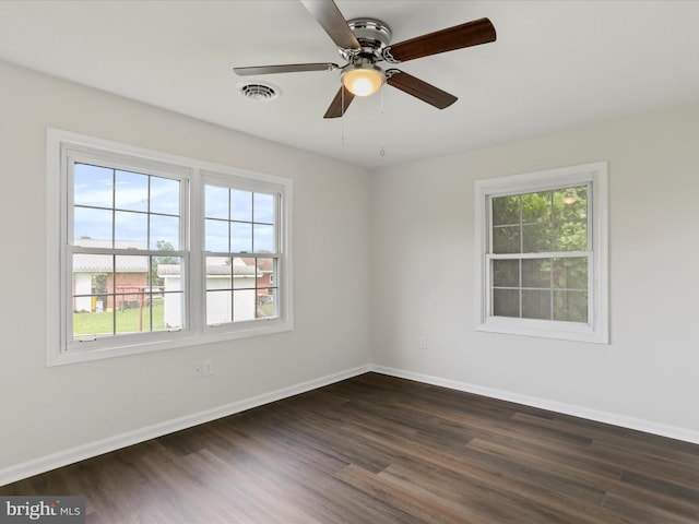 47 Picture Mountain Dr, Martinsburg, WV 25404 - spare room with dark wood-style floors and a ceiling fan