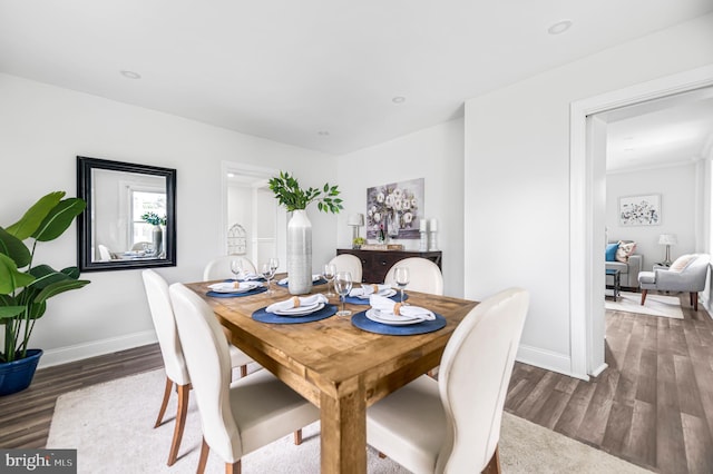 1225 Harper Ave, Woodlyn, PA 19094 - dining space with wood finished floors and baseboards