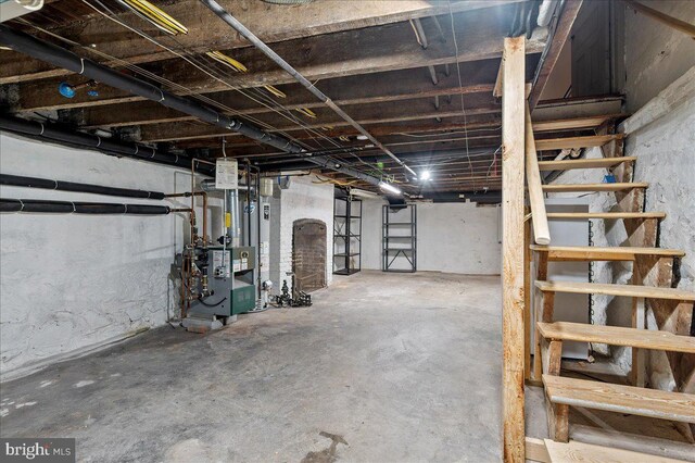 28 The Strand, New Castle, DE 19720 - unfinished basement featuring a heating unit
