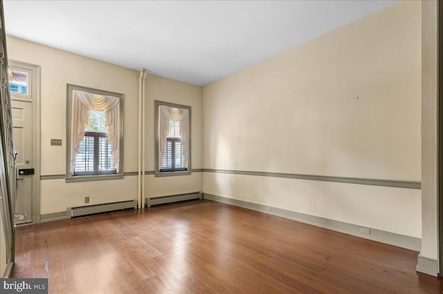 28 The Strand, New Castle, DE 19720 - empty room with wood finished floors and baseboards