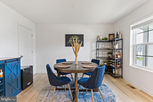 127 Stager Ave, Falling Waters, WV 25419 - dining area with light wood finished floors and baseboards
