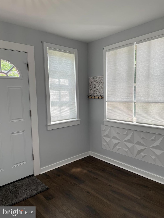 209 Hewitt Rd, Williamstown, NJ 08094 - entrance foyer featuring dark wood-type flooring and baseboards