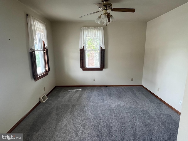 209 S Cherry St, Myerstown, PA 17067 - empty room with carpet, ceiling fan, and baseboards