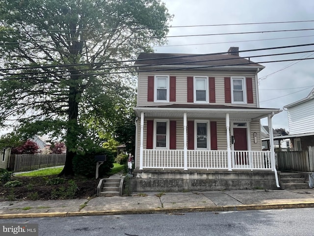 209 S Cherry St, Myerstown, PA 17067 - view of front of home featuring covered porch