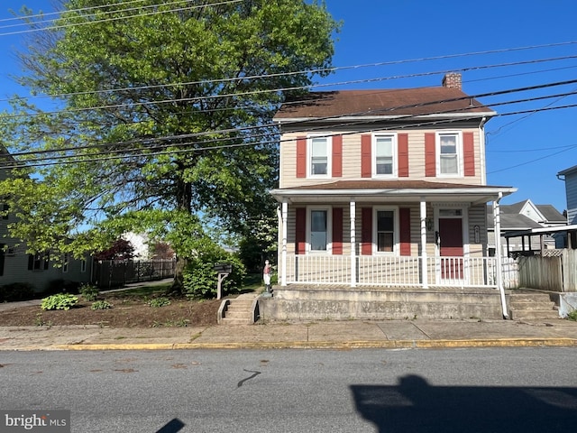 209 S Cherry St, Myerstown, PA 17067 - view of front facade with a porch