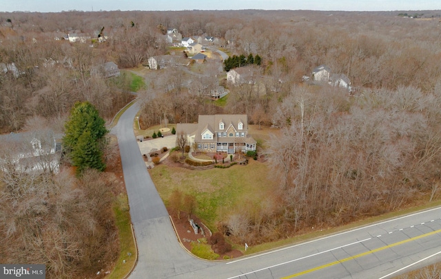 5 Cross Point Dr, Owings, MD 20736 - aerial overview of property's location with a heavily wooded area