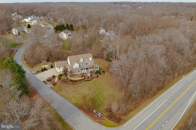 5 Cross Point Dr, Owings, MD 20736 - view of property location featuring a forest
