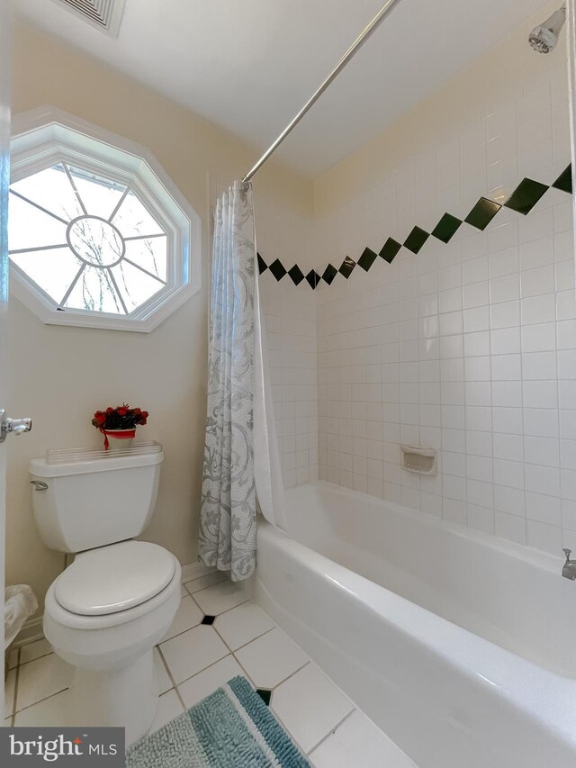 5 Cross Point Dr, Owings, MD 20736 - full bath with toilet, shower / bath combo, and tile patterned flooring