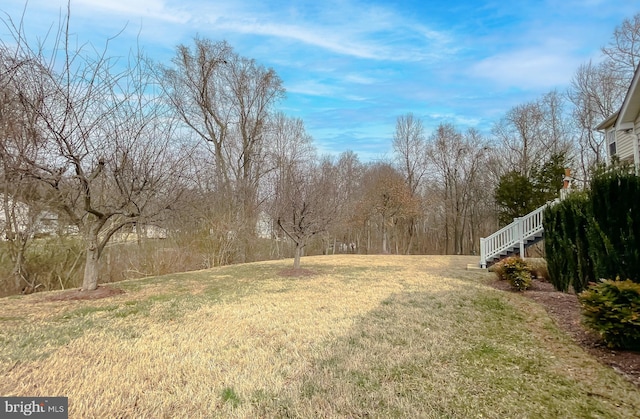 5 Cross Point Dr, Owings, MD 20736 - view of green lawn featuring stairs