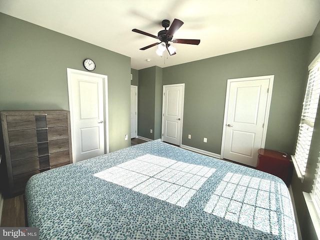 7423 Rigby Pl, Elkridge, MD 21075 - unfurnished bedroom featuring baseboards and ceiling fan
