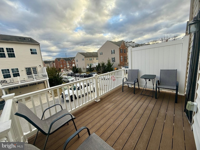 7423 Rigby Pl, Elkridge, MD 21075 - wooden deck with a residential view