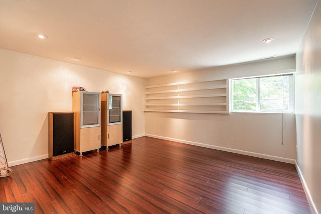 7129 Chandler Ave, Pennsauken, NJ 08110 - unfurnished room featuring hardwood / wood-style flooring, baseboards, and recessed lighting