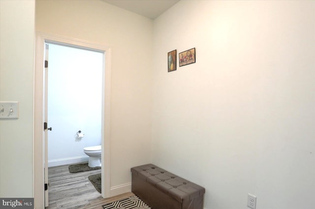 6300 Neha Dr Unit 32, Mechanicsburg, PA 17050 - bathroom with toilet, wood finished floors, and baseboards