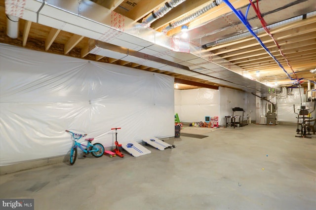 6300 Neha Dr Unit 32, Mechanicsburg, PA 17050 - unfinished below grade area with heating unit and gas water heater