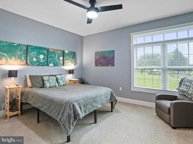 3447 Old Leetown Pike, Ranson, WV 25438 - carpeted bedroom featuring baseboards and a ceiling fan