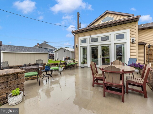 41 E Frederick St, Williamsport, MD 21795 - view of patio / terrace with outdoor dining space and french doors