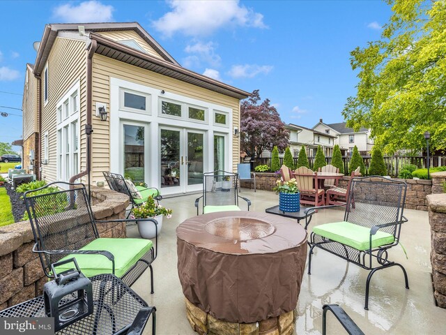 41 E Frederick St, Williamsport, MD 21795 - view of patio / terrace with french doors and cooling unit