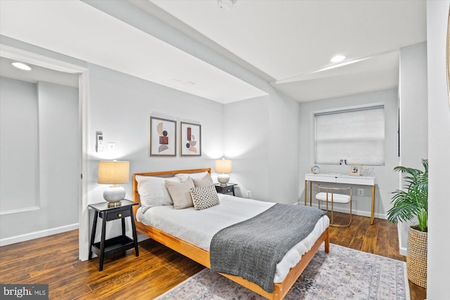 121 V St NW, Washington, DC 20001 - bedroom with wood finished floors, baseboards, and recessed lighting