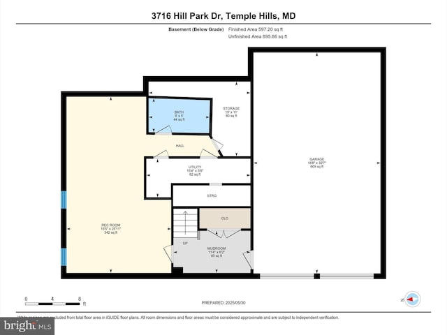 3716 Hill Park Dr, Temple Hills, MD 20748 - property floor plan
