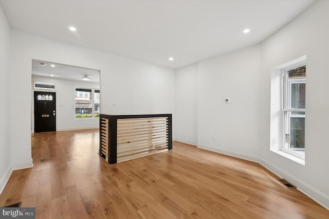 1740 N 61st St, Philadelphia, PA 19151 - spare room featuring light wood-type flooring, baseboards, and recessed lighting