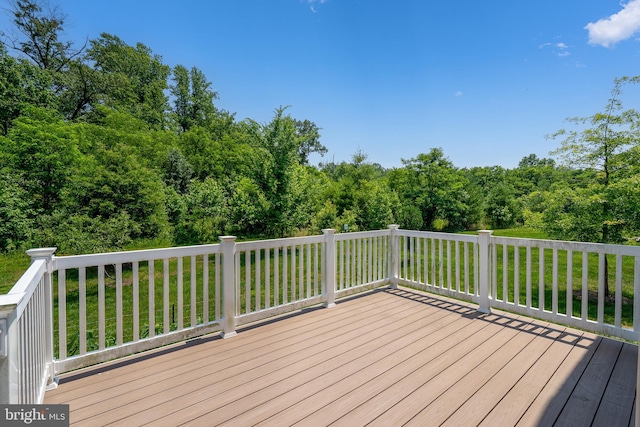 4403 Cedar Reach Ln, Bowie, MD 20720 - deck featuring a view of trees
