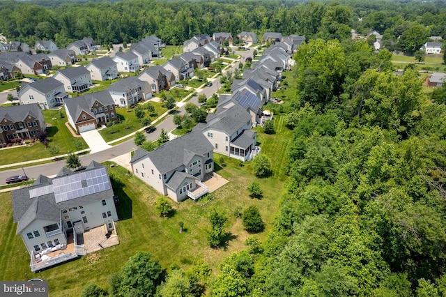 4403 Cedar Reach Ln, Bowie, MD 20720 - aerial perspective of suburban area with a forest