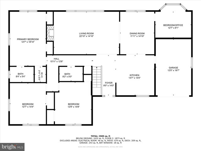 1426 Highwood Dr, Mclean, VA 22101 - floor plan / room layout