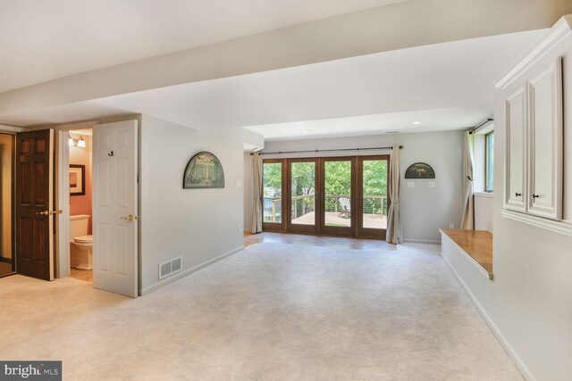 1534 Circle Dr, Annapolis, MD 21409 - unfurnished room featuring light carpet, baseboards, and recessed lighting