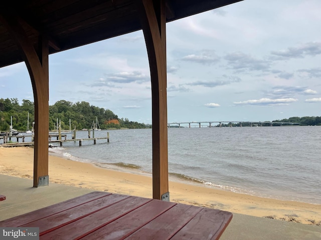 1534 Circle Dr, Annapolis, MD 21409 - dock area with view of water and beach