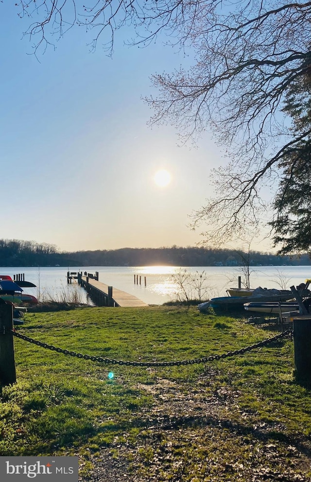 1534 Circle Dr, Annapolis, MD 21409 - dock area with a water view