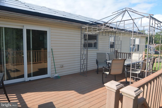 7 Caldwell Ave, Marlton, NJ 08053 - wooden deck featuring outdoor dining area