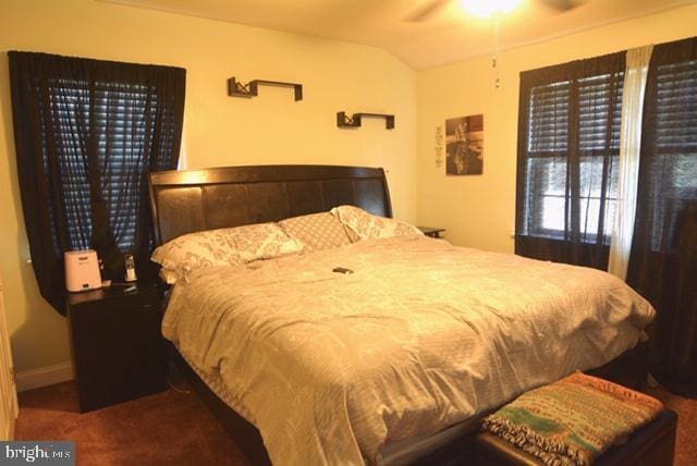 7 Caldwell Ave, Marlton, NJ 08053 - carpeted bedroom featuring lofted ceiling and baseboards