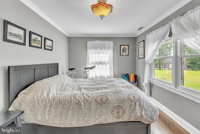 65 Hillcrest Ln, North East, MD 21901 - bedroom with wood finished floors, ornamental molding, and baseboards