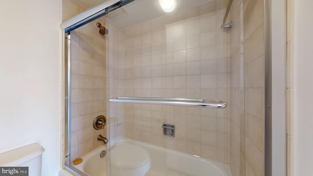 1808 Old Meadow Rd Unit 1015, Mclean, VA 22102 - full bathroom with toilet and combined bath / shower with glass door