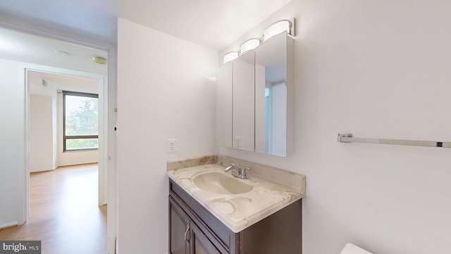 1808 Old Meadow Rd Unit 1015, Mclean, VA 22102 - bathroom with vanity and wood finished floors