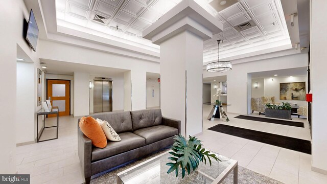 1808 Old Meadow Rd Unit 1015, Mclean, VA 22102 - building lobby featuring an ornate ceiling