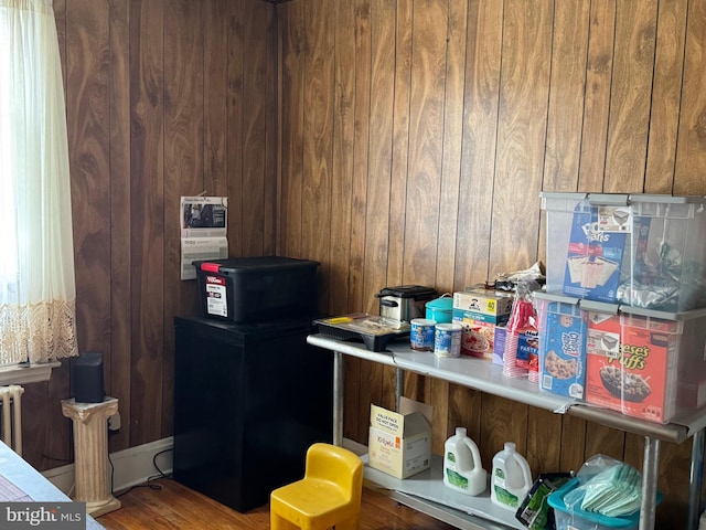 4029 Cedardale Rd, Baltimore, MD 21215 - miscellaneous room featuring wooden walls and wood finished floors