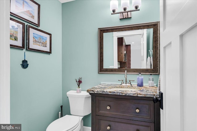 13 Quartz Mill Rd, Newark, DE 19711 - half bath with vanity, toilet, and baseboards