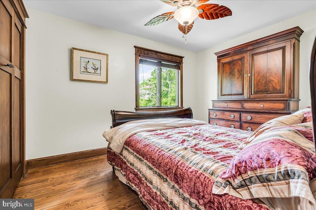13 Quartz Mill Rd, Newark, DE 19711 - bedroom with wood finished floors, baseboards, a closet, and ceiling fan