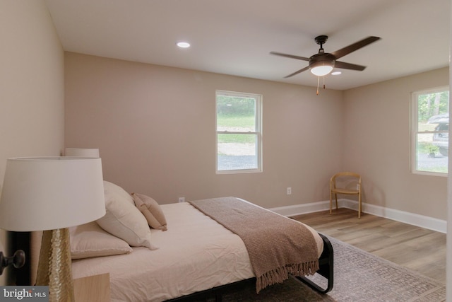 30 Gooney Falls Ln, Front Royal, VA 22630 - bedroom with light wood finished floors, baseboards, and recessed lighting