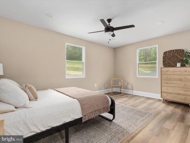 30 Gooney Falls Ln, Front Royal, VA 22630 - bedroom with wood finished floors, baseboards, and ceiling fan