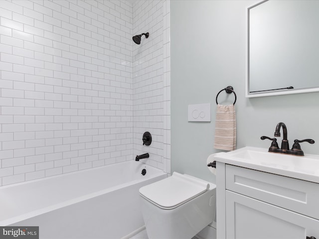 30 Gooney Falls Ln, Front Royal, VA 22630 - bathroom with vanity, bathing tub / shower combination, and toilet