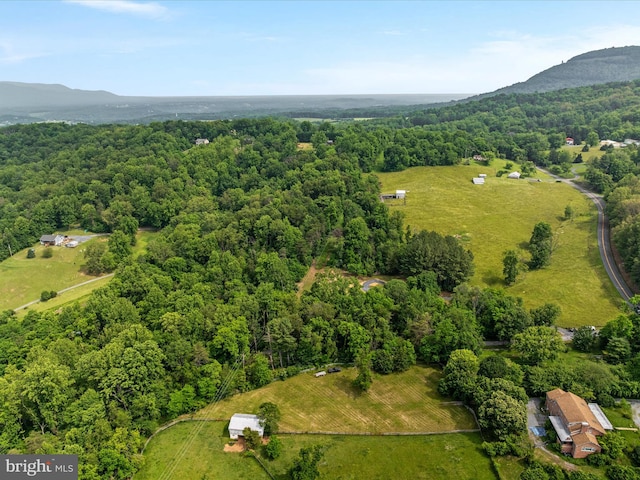 30 Gooney Falls Ln, Front Royal, VA 22630 - aerial view of a heavily wooded area and a mountain backdrop