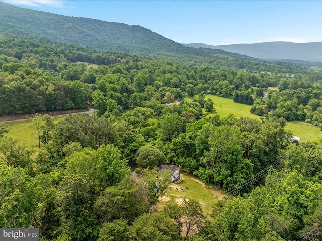 30 Gooney Falls Ln, Front Royal, VA 22630 - aerial view of a heavily wooded area and a mountain backdrop