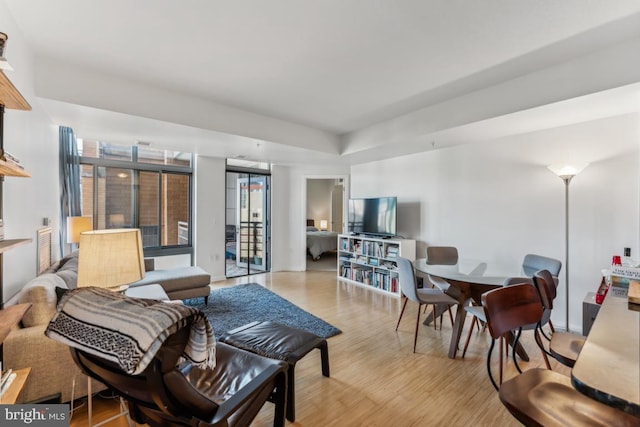440 L St NW Unit 901, Washington, DC 20001 - living area with light wood-style flooring