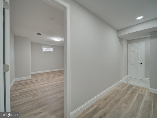 401 Bryan Point Rd, Accokeek, MD 20607 - hall featuring light wood-style floors
