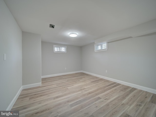 401 Bryan Point Rd, Accokeek, MD 20607 - below grade area with healthy amount of natural light and light wood finished floors