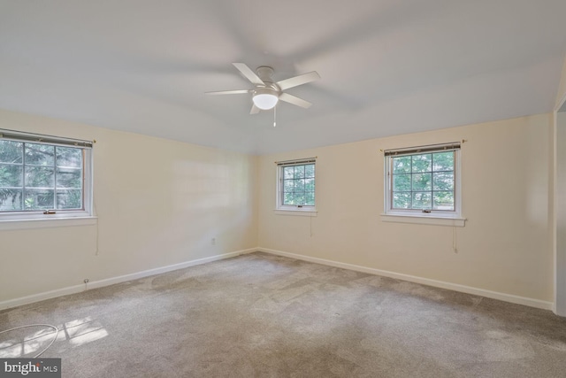 5811 Augusta Ln, Bethesda, MD 20816 - empty room with a ceiling fan, baseboards, and carpet floors