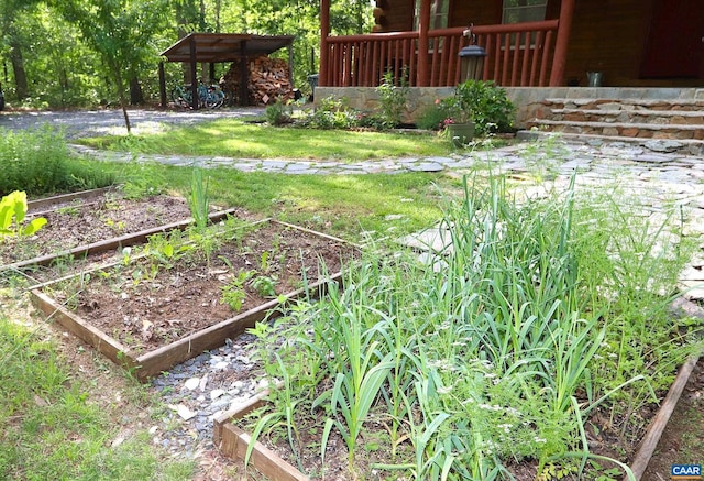 5254 Havenwood Ln, Schuyler, VA 22969 - view of green lawn featuring a garden